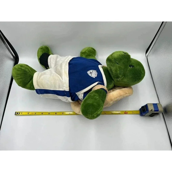 Build a Bear Trekkin Turtle Plush-Removable Shell Backpack/Soccer Uniform/17” - Picture 15 of 16